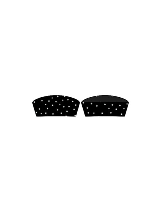 Strapless Cristal - Negro
