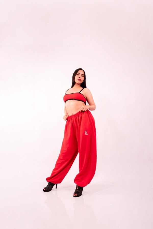 Top Mini Rib - Rojo/negro